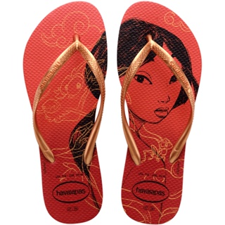 Chinelo Havaianas Slim Princesas Vermelho Apache