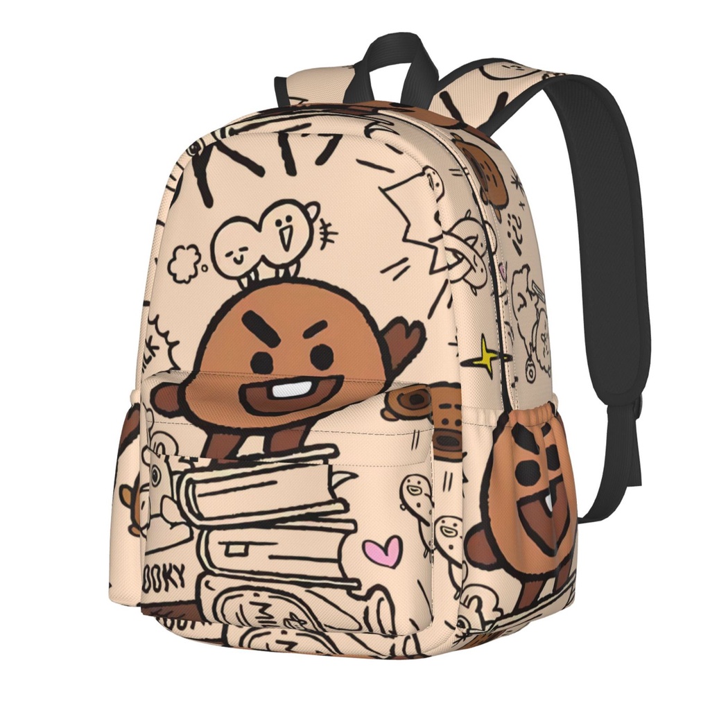 BT21 BTS Mochila Escolar Leve De Viagem Homens Mulheres Grande Capacidade Shopee Brasil