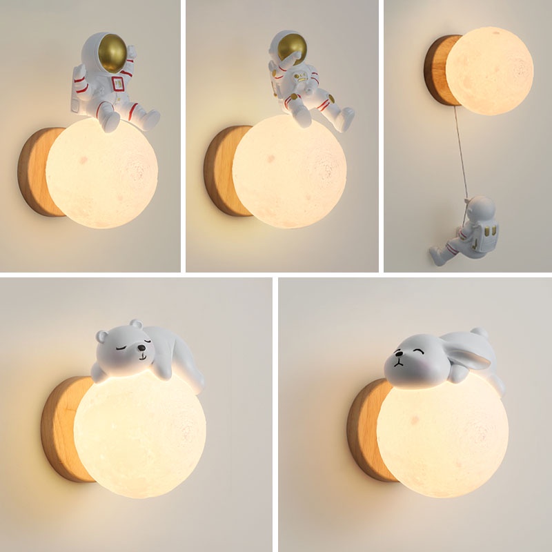 Luminária Astronauta Arandela Quarto Luminária De Parede Moderno Luxo Led Luminária Parede Para Sala
