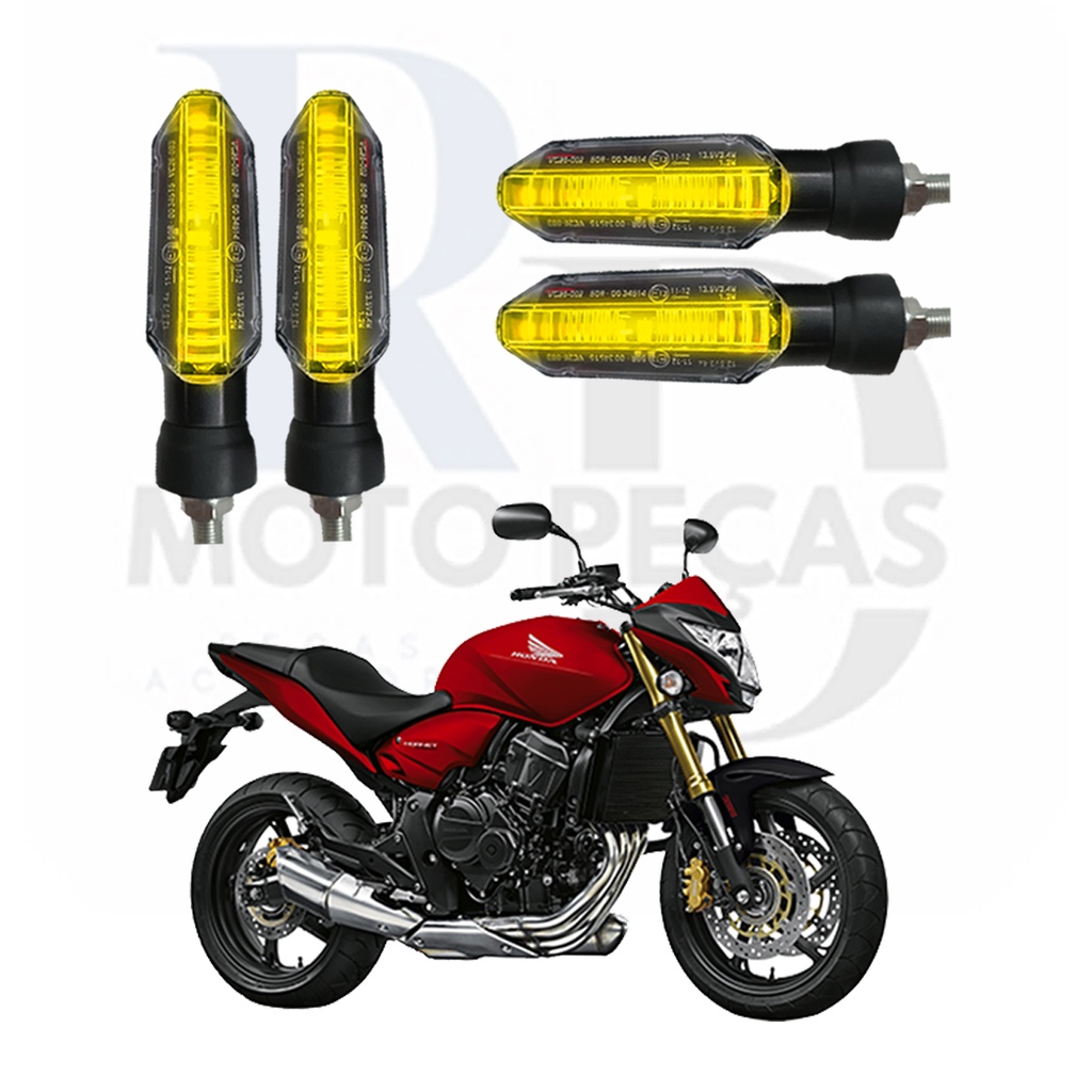 Kit Seta para Moto HONDA CB 650F Pisca Led Universal P53 12V Esportivo ...