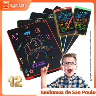 Pizarra mágica Relet Kit lousa magica caneta tablet lcd 10 polegadas 25cm  17 cm color gris oscuro