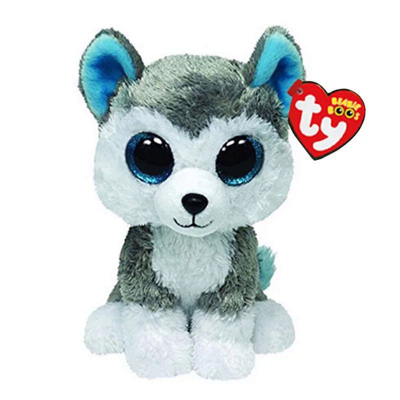 15CM Ty Beanie Glitter Big Eyes Fox Dog Sheep Koala Fish Kawaii