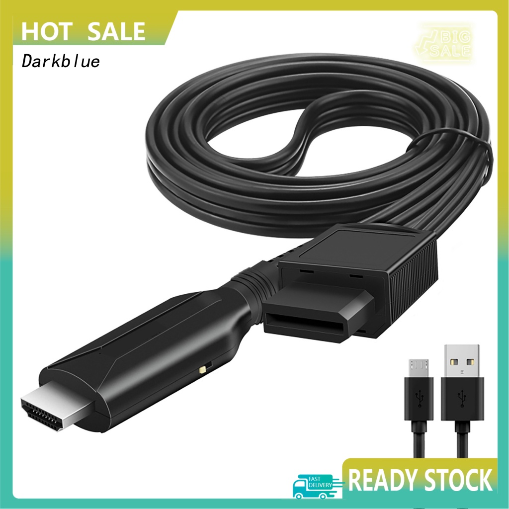 < Darkblue > Conversor Digital De Vídeo De Alta Resolução Limpo Sem Driver Para WII HDMI-Compatível Com O Adaptador Jogo 1080P DVD
