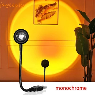 JAYEES Sunset Lâmpada Pôr-Do-Sol Arco-Íris 14 Modos Dia Dos Namorados Decoração De Casa USB Tik Tok Live Atmosphere Night Light