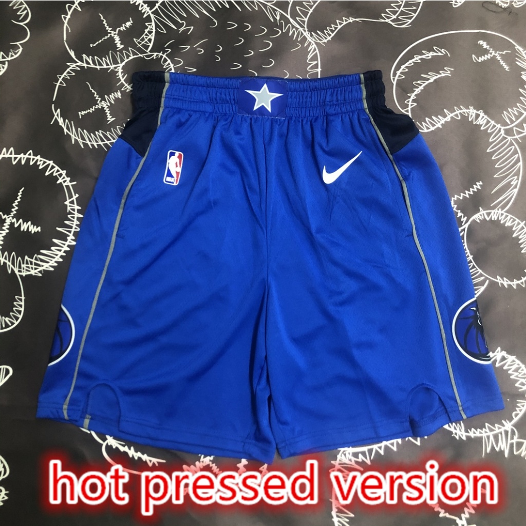 Versão Prensada A Quente Calções NBA Calças De Basquetebol Dallas Mavericks