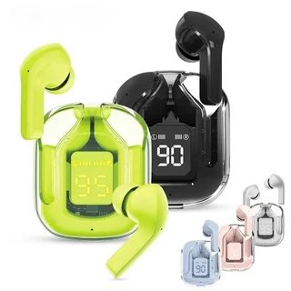 Verdadeiro Desenho Transparente De Fones De Ouvido Bluetooth Com Visor Digital LED Estéreo TWS Para Trabalho Esportivo