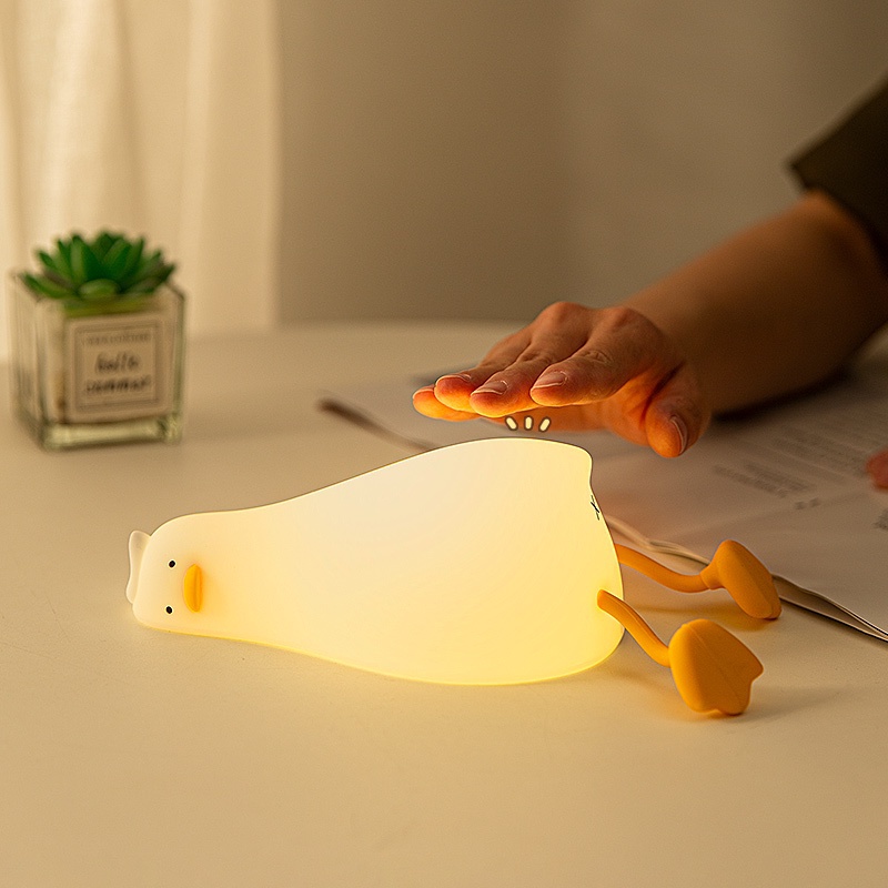 1pc Bonito Dos Desenhos Animados Capivara Silicone Luz Da Noite Usb  Recarregável Tempo Escurecimento Sono Noite Lâmpada Para Decoração Do  Quarto