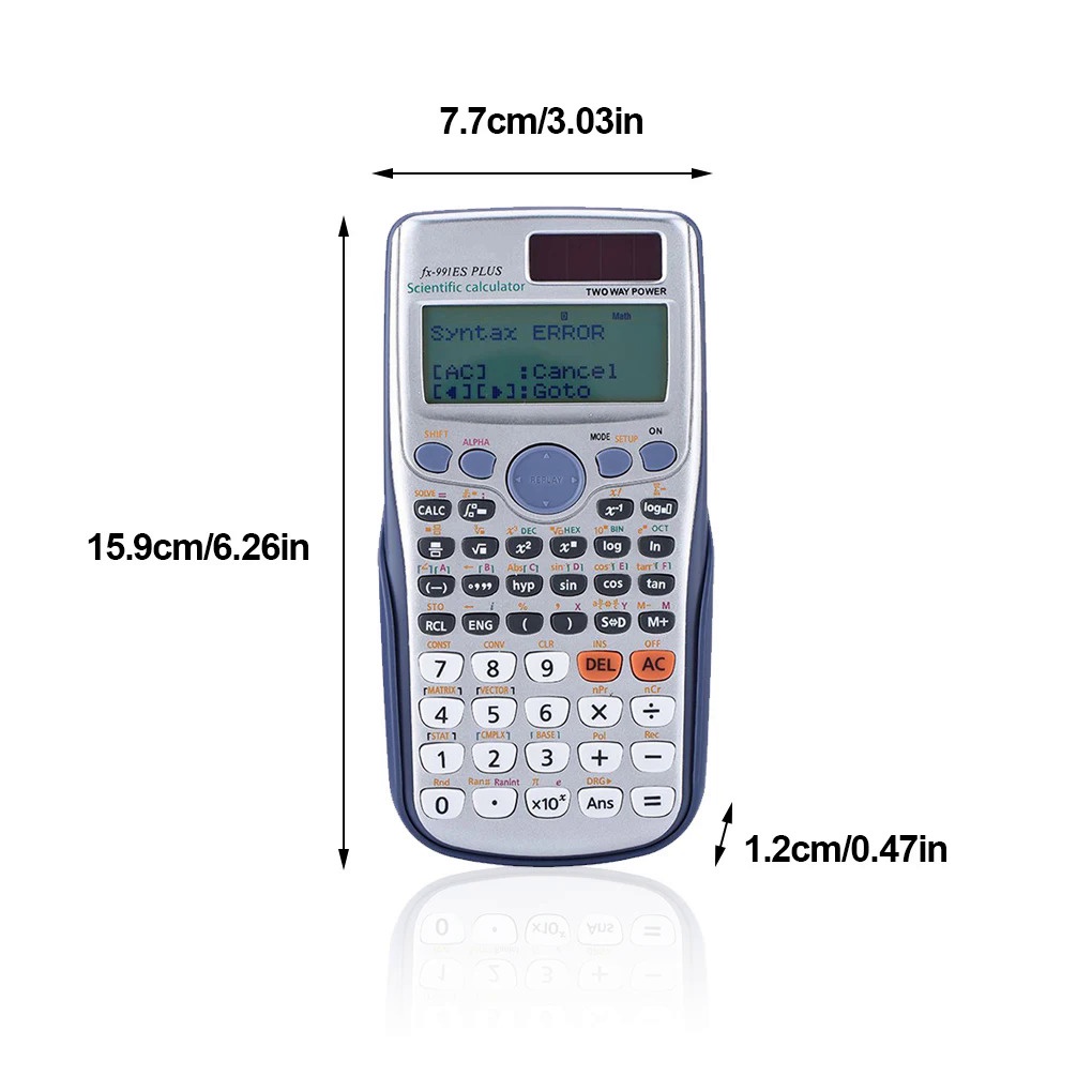 FX-991ES-PLUS Calculadora Científica 417 Funções Estudantes Escola