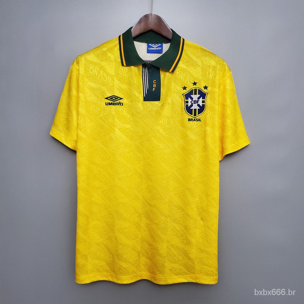 1991/1993 Brasil Camisa Retro De Futebol