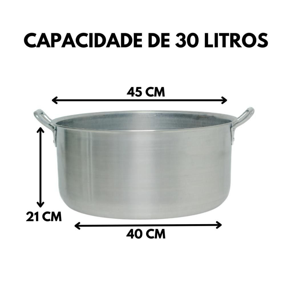 Panela Caçarola Grande N°45 Para Cozinhar Para Toda a Família - Grandes Quantidades de Comida