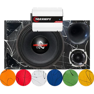 CAIXA TRIO DUTO TRIANGULO MÉDIO GRAVE HARD POWER HP 750 UNLIKE 500 CORES MÓDULO TARAMPS em Oferta na Shopee