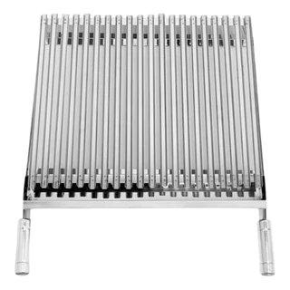 Grelha Argentina Parrilla Inox 430 Para Churrasqueira 30cm 40cm 50cm 60cm 70cm Coletor de Gordura