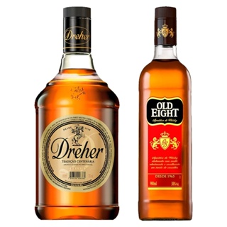 Kit com 60 Conhaque Dreher 900ml + 12 Aperitivo Old Eight 900ml