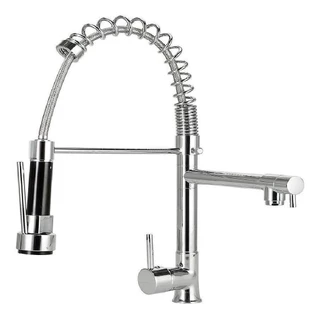 Torneira Cozinha Gourmet Monocomando 50 Cm Spray Extensor :) Prata