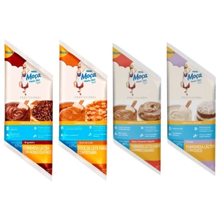Cobertura e Recheio Forneável Moça Nestlé Bag 1kg Profissional Brigadeiro Doce De Leite Cocada Caramelo Salgado