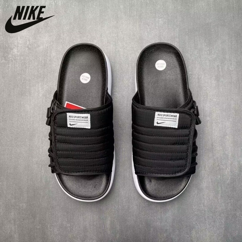 NikeMen's Elastic Sports Breathable Tendência Clássica Respirável ASUNA 2 SLIDE Chinelos Casuais Almofadados Confortáveis Antiderrapantes