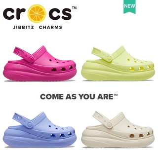 Crocs women Classic Crush Clog 8 Cores Sapatos De Praia De Salto Grosso Altura Do Calcanhar Confortável Adequado Para Viagens # 207521