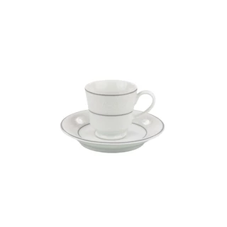 Xícara Café Com Pires 60ml Porcelana Schmidt - Dec. Martha 2309