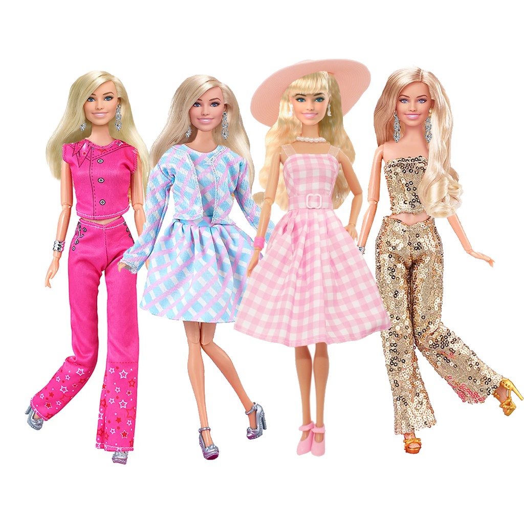 Roupa Para Boneca Barbie + 2 Sapatos Fashion Chic Luxo 06f