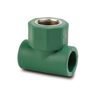 Tê Rosc Central Femea PPR 25x1/2 Cb de Polipropileno Verde Tigre