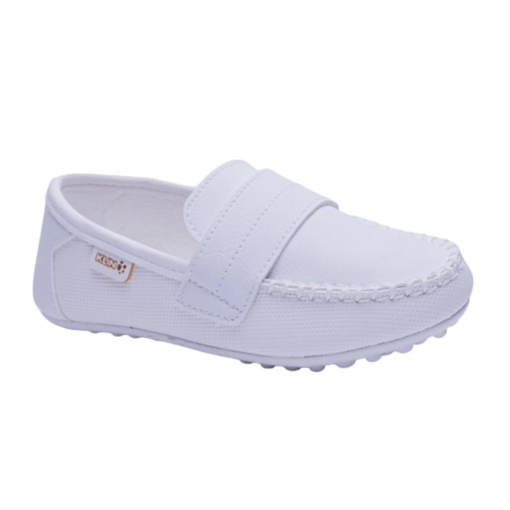 Mocassim branco infantil store masculino