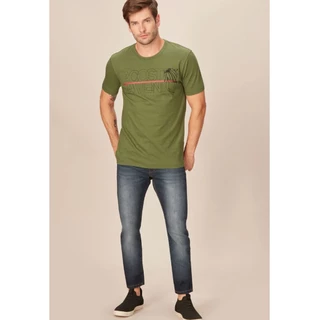 Calça Jeans Masculina Acostamento Skinny Azul Médio