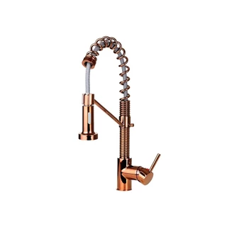 Torneira Para Cozinha Gourmet Misturador Monocomando Extensível Araguari Pingoo - Dourado Rose em Oferta na Shopee