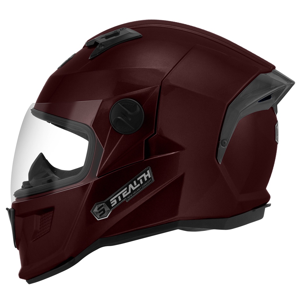 Capacete Moto Fechado Pro Tork Stealth Solid Brilhante Diversas Cores Feminino e Masculino Estiloso Viseira Cristal Oferta Tam. 56 58 60 62