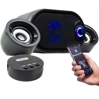 Caixa De Som C/ Sub Pc Notebook Knup Com Receptor Bluetooth