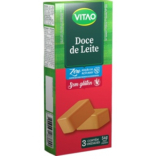 Doce de Leite Tablete Zero Vitao 18g