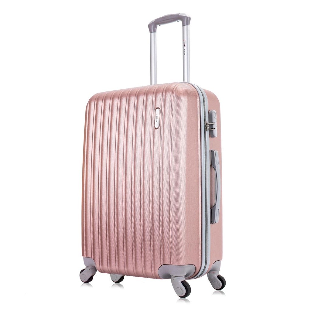 Mala média 23kg ABS rodas 360º Londres Plus Swiss Move Rose