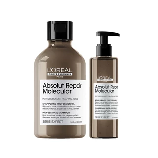 Kit L'Oréal Professionnel Absolut Repair Molecular – Shampoo 300ml e Sérum 250ml em Oferta na Shopee