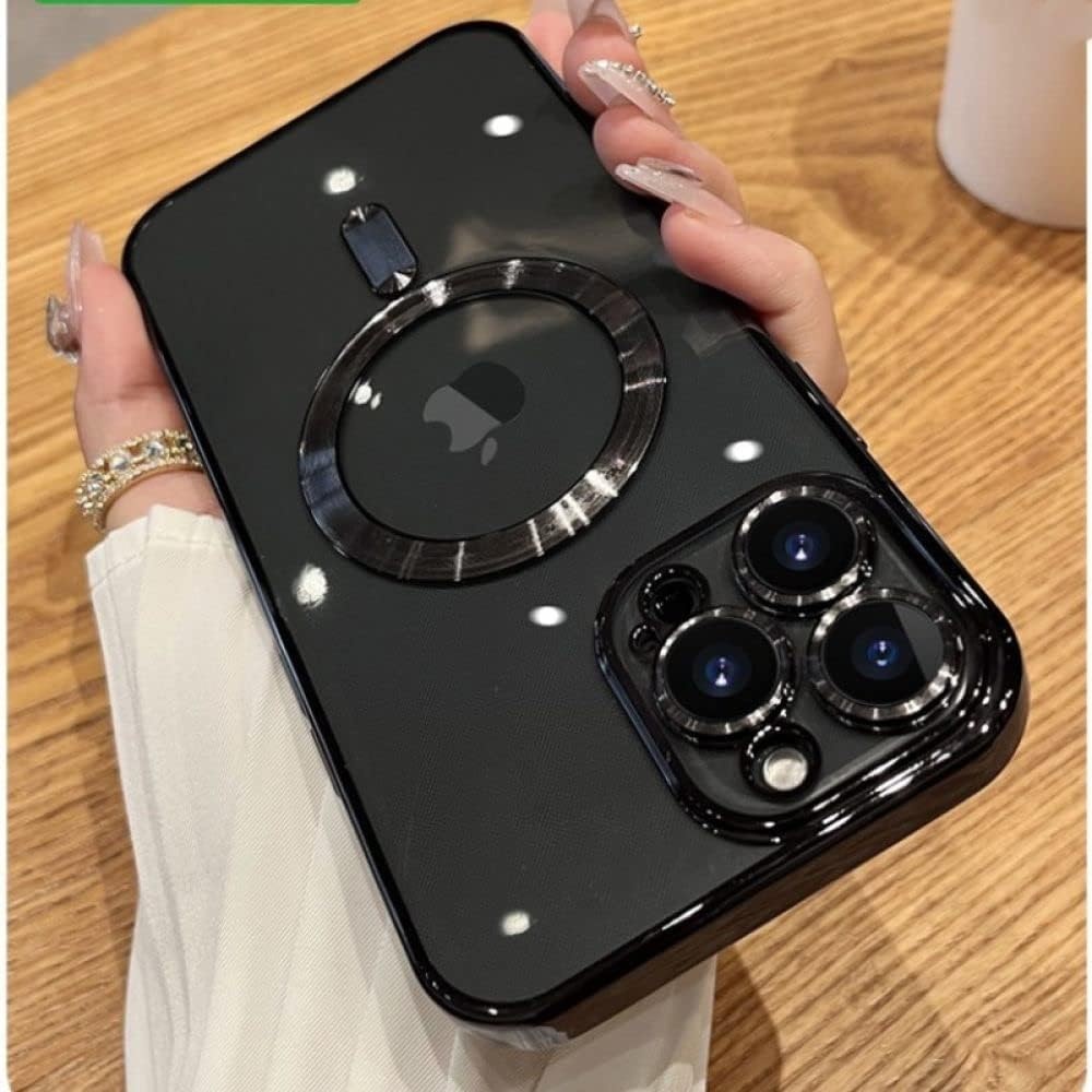 Capa Capinha iPhone 13 14 Pro/Pro Max Silicone Transparente com Magsafe