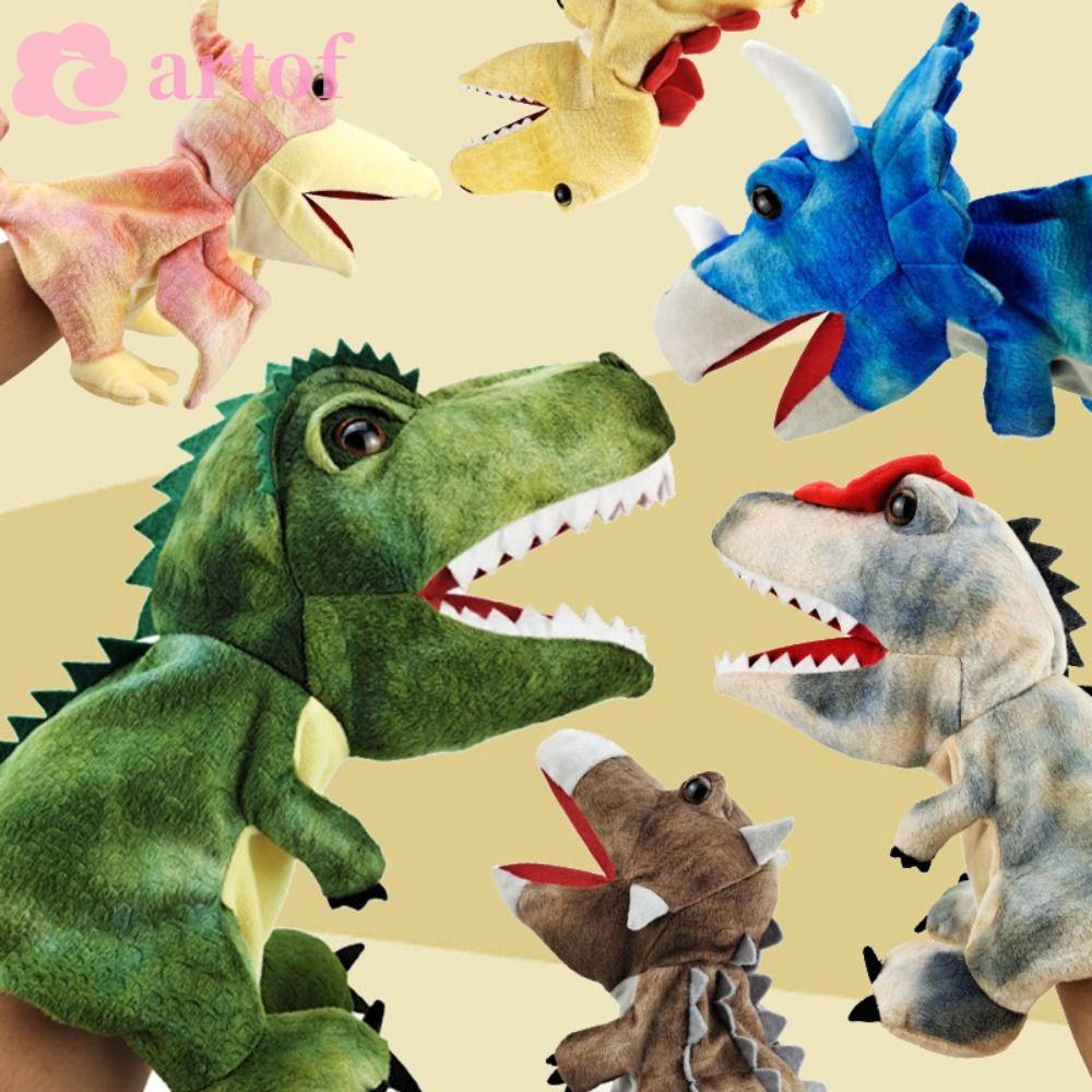 Em promoção! 14 Estilos Macio Boneca Dinosaure Fantoches Figura Da Cabeça  De Animal Braço Dino Brinquedos Para Histórias Dom Crianças Modelo De Mundo
