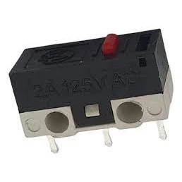 Microswitch 3T Chave Fim de Curso 13mm 1A 125VAC 3D, Prusa, Makerbot, MK7, MK8