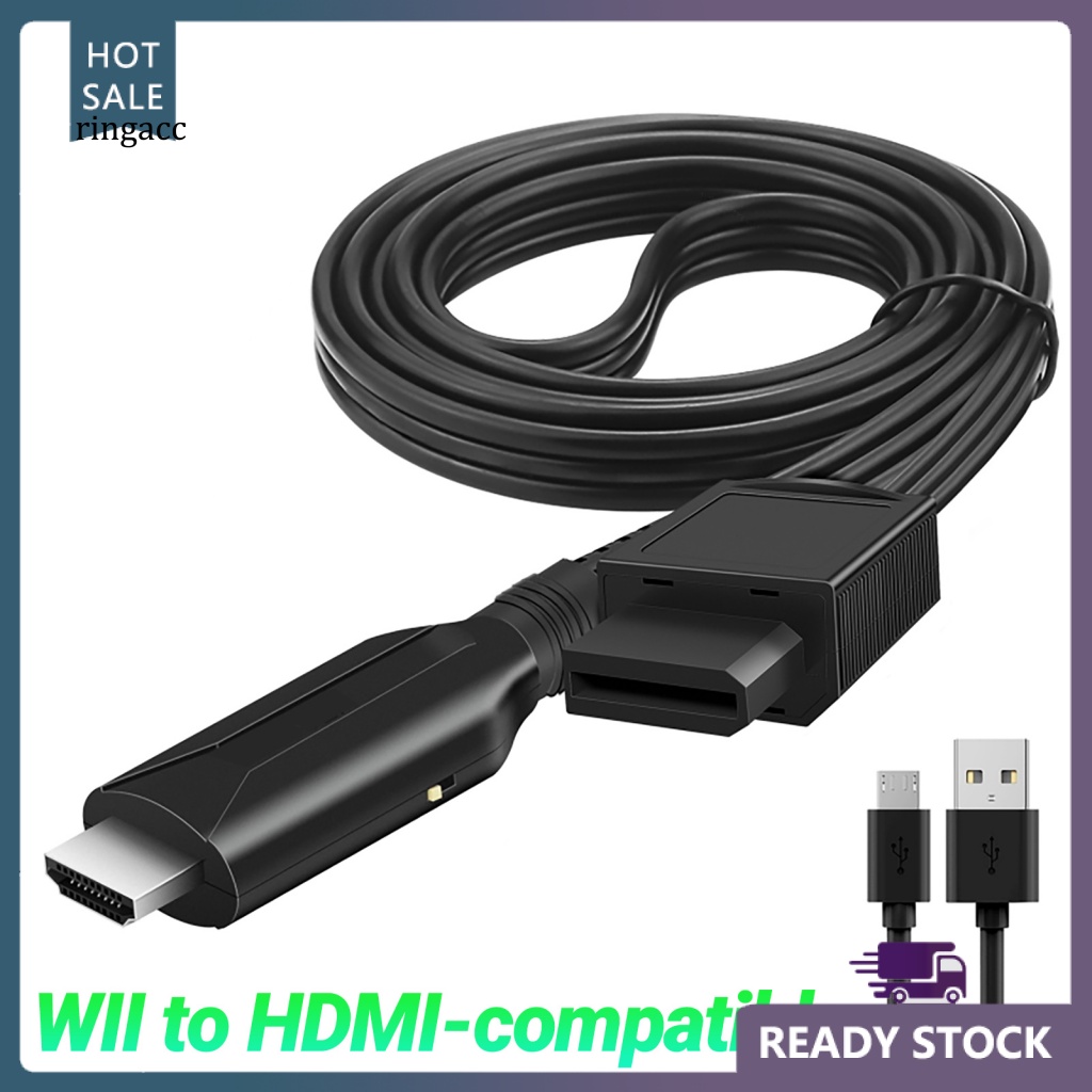 Conversor De Vídeo Digital RGA De Alta Resolução Limpo Sem Driver Para WII HDMI-Comatibale 1080P Adaptador Game DVD