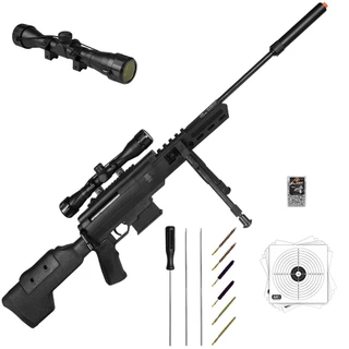 Espingarda/chumbinho5.5 BlackOps +Kit Limpeza +Chumbinho