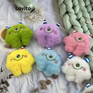 Lovito Acessórios De Bolsa De Pelúcia Com Padrão Bonito De Desenho Animado Para Mulheres LFA11099