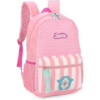 Mochila de Costas Juvenil Filme Barbie Rosa Luxcel 