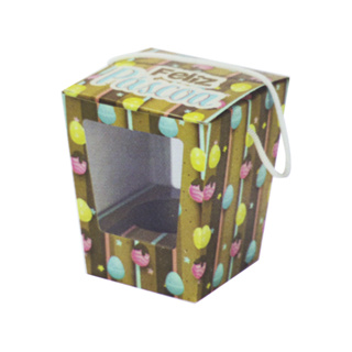 Caixa Gourmet com Visor Chocopascoa 100/150g C/5un Desmontada