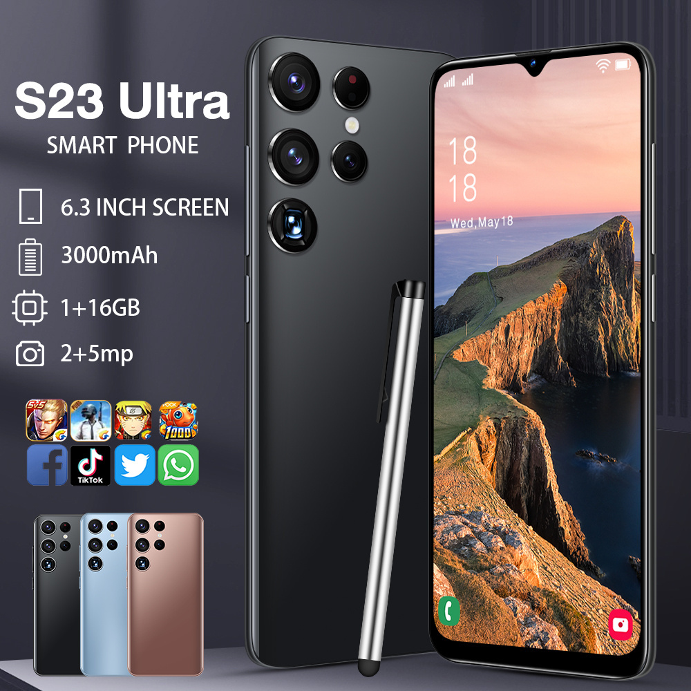 2024 Galaxy S23 Smartphone 4 + 128GB De Memória Disponível Em Todo O Mundo Celular Dual SIM Standby Cartão 4G 5G Tela Cheia De Identificação Facial-GoodLuckGift