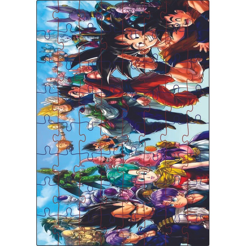Quebra-Cabeça Infantil Dragon Ball 64 Pçs MDF 18x26 | Shopee Brasil