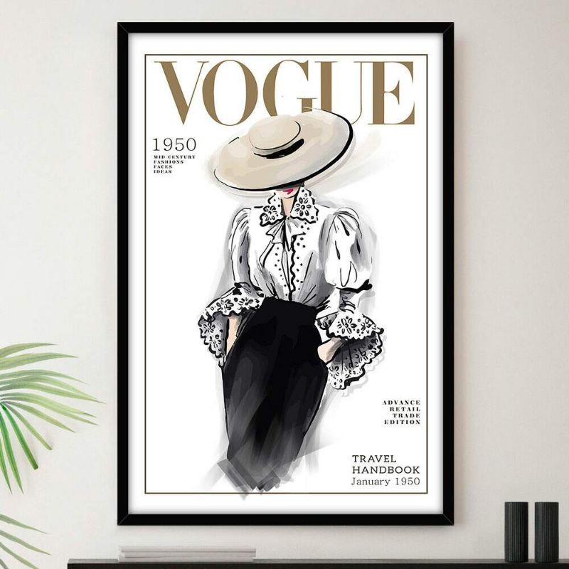 VOGUE 1951 ポスター Quadro placa decorativa Vogue 20x30 Alta Qualidade 4k | Shopee Brasil