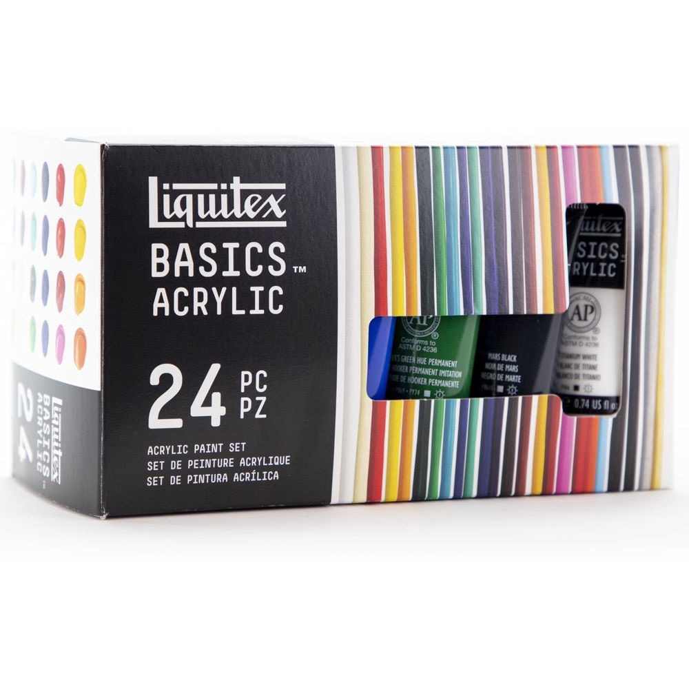 Liquitex Basics Acrylic Paint Set of 48 22ml