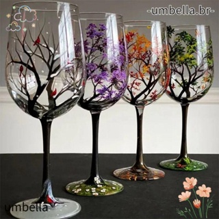 UMBELLA Seasons Taça De Vidro , Colorida Quatro Estações Vinho De Árvore Tinto Champanhe Home Decor
