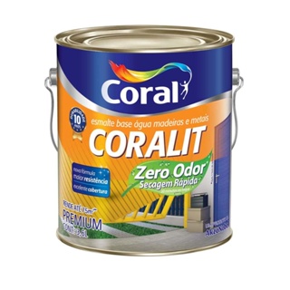 Esmalte brilhante Coralit Secagem Rápida Balance branco 3,6L Coral