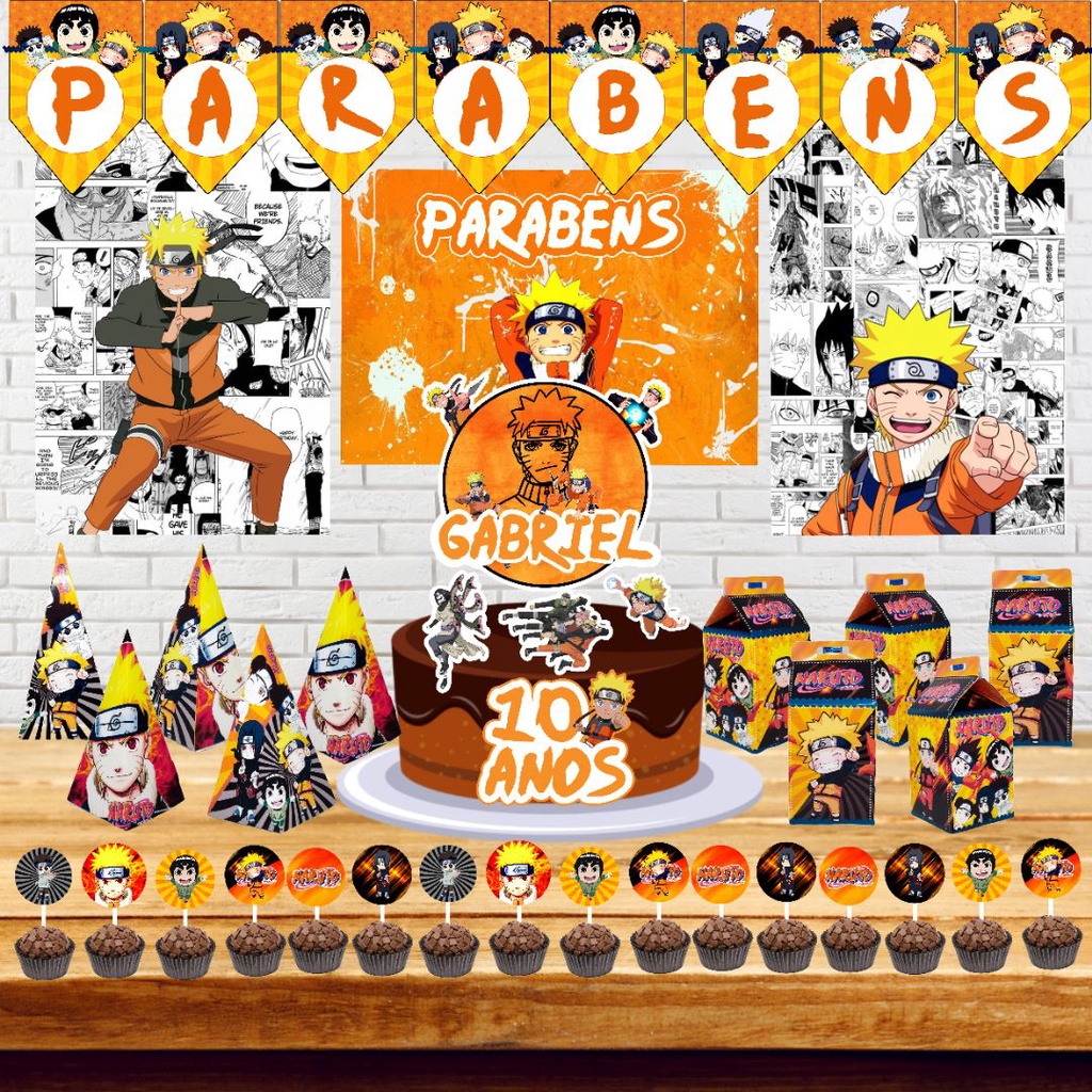 Kit Festa Pronta Ninja Naruto *36 itens*