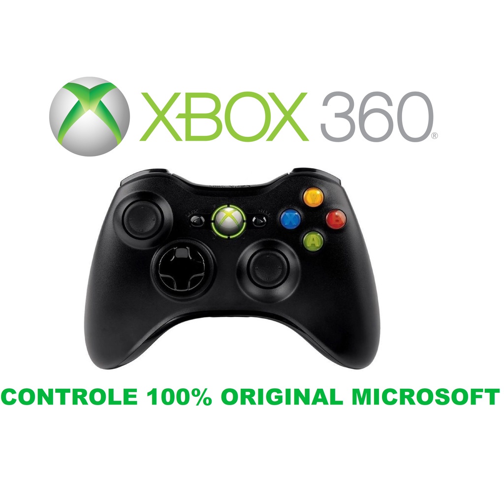 Controle original Xbox 360 dourado Microsoft.