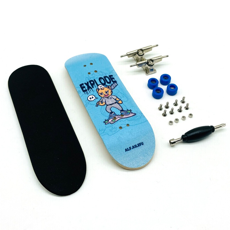 Fingerboard Profissional 34mm (skate De Dedo) S&g + Brinde