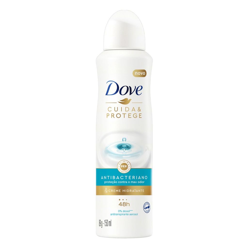 Desodorante Dove Antibacteriano Cuida e Protege Aerossol Antitranspirante 150ml